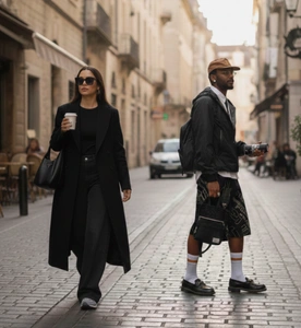 Une femme et un homme inspirants pour des outfits.